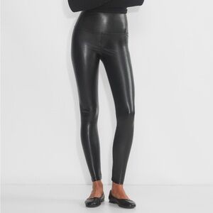 Wilfred Black Faux Leather Leggings